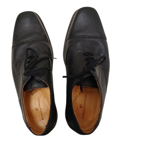 Sandro Moscoloni Dress Shoes Leather Oxfords Sz 10 EEE Black Pebbled Textured main image 8